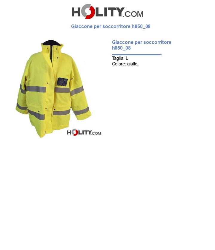 Giaccone per soccorritore h850_08