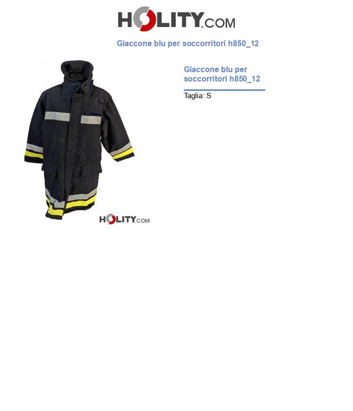 Giaccone blu per soccorritori h850_12