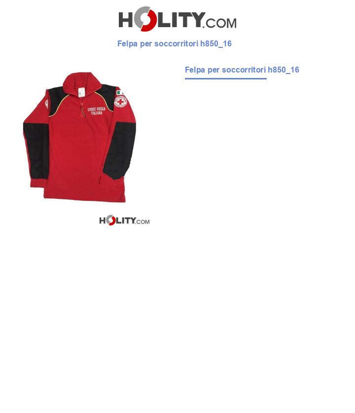 Felpa per soccorritori h850_16