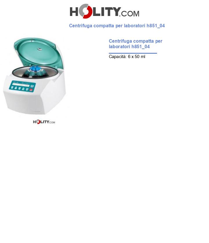 Centrifuga compatta per laboratori h851_04