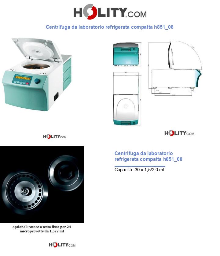 Centrifuga da laboratorio refrigerata compatta h851_08