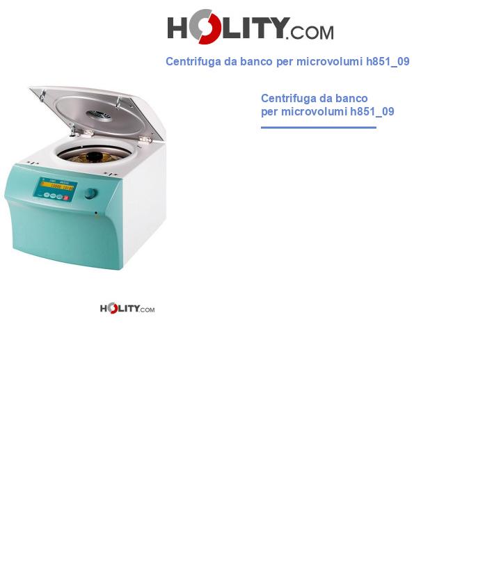 Centrifuga da banco per microvolumi h851_09