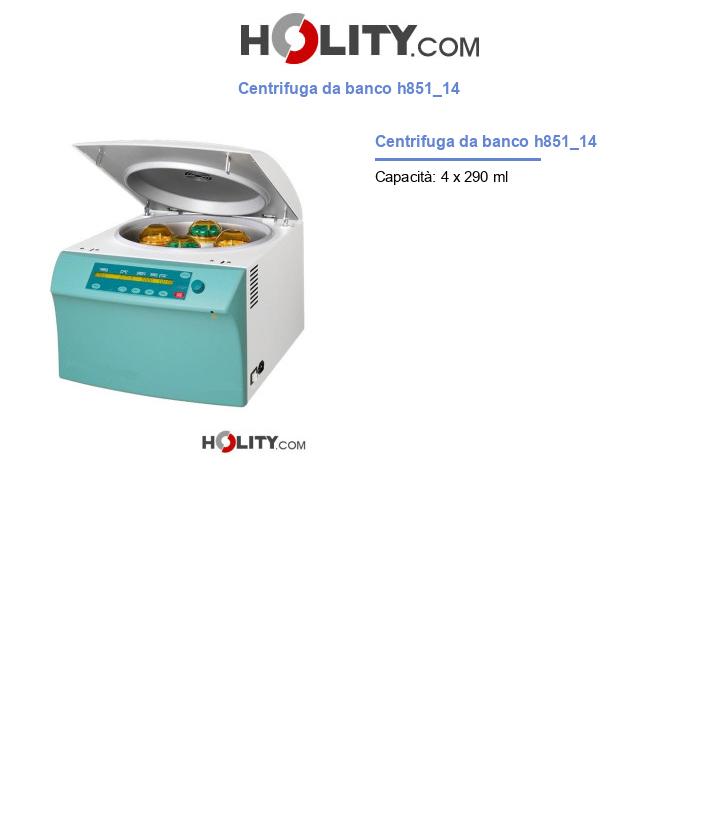 Centrifuga da banco h851_14