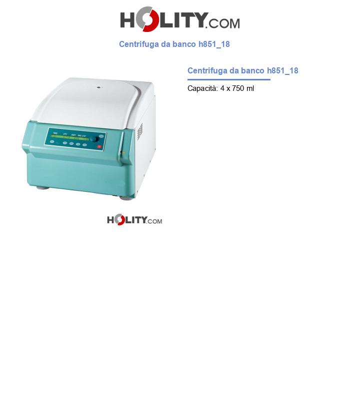 Centrifuga da banco h851_18
