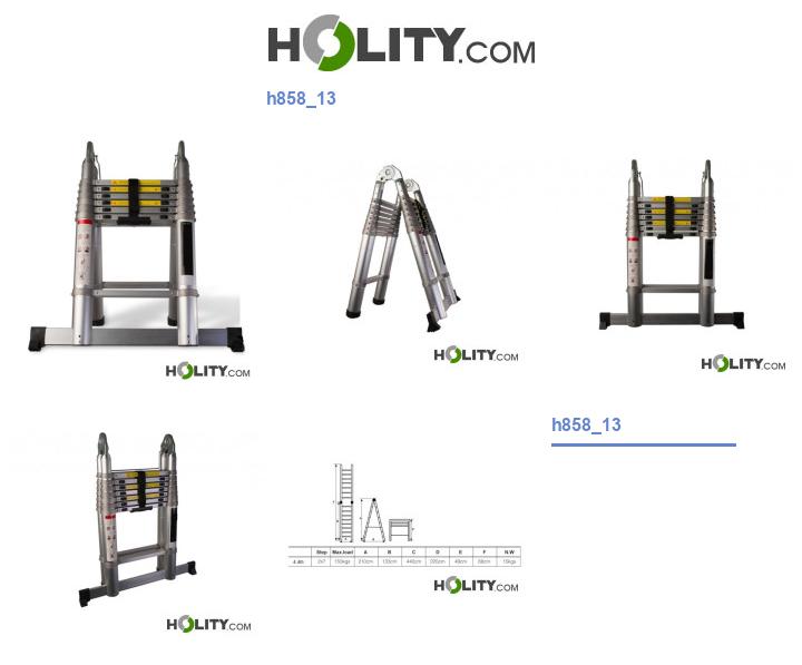 Scala telescopica per uso professionale h858_13
