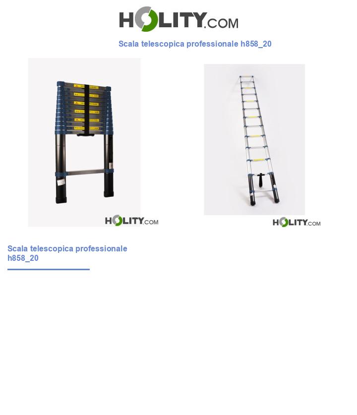 Scala telescopica professionale h858_20