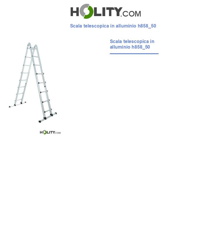 Scala telescopica in alluminio h858_50