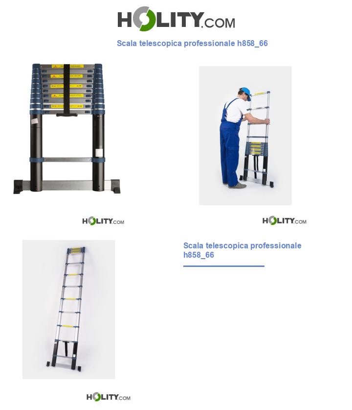 Scala telescopica professionale h858_66