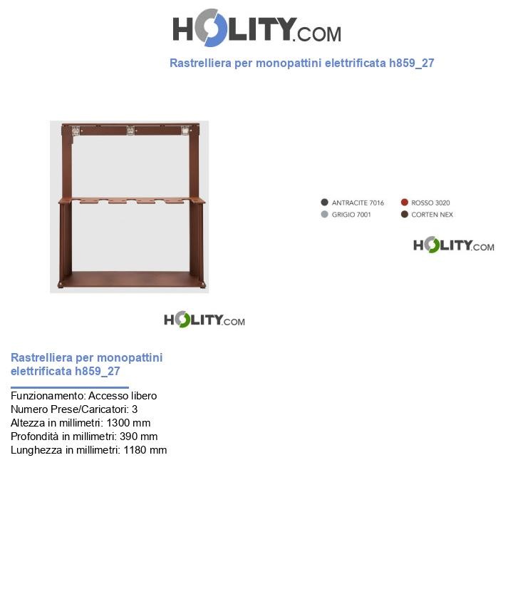 Rastrelliera per monopattini elettrificata h859_27