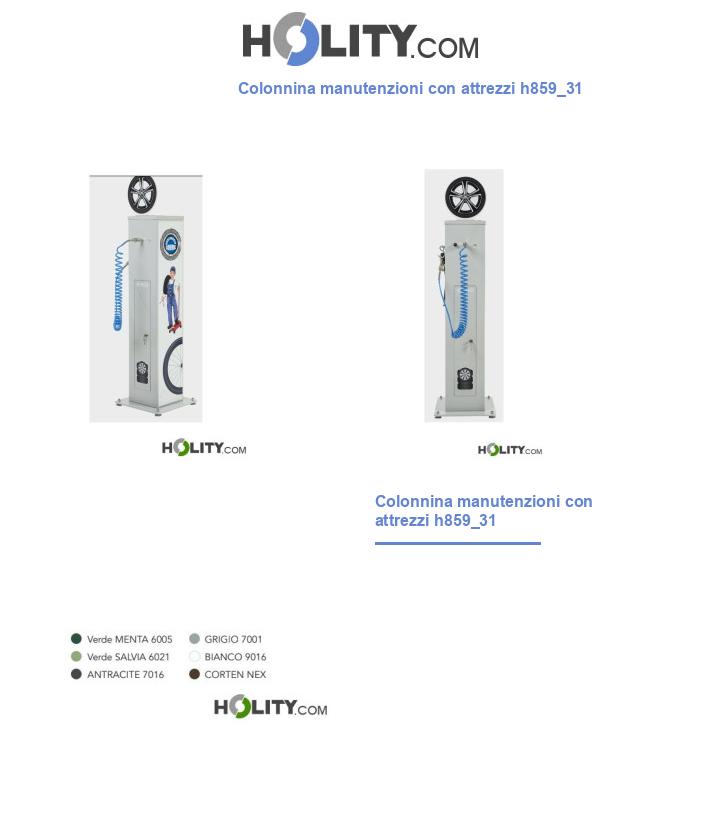 Colonnina manutenzioni con attrezzi h859_31