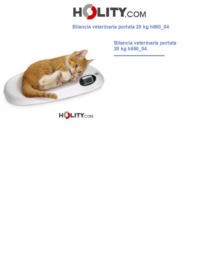 Bilancia veterinaria portata 20 kg h860_04