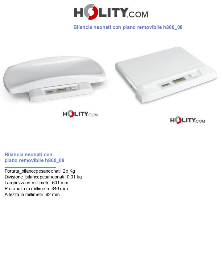 Bilancia neonati con piano removibile h860_08