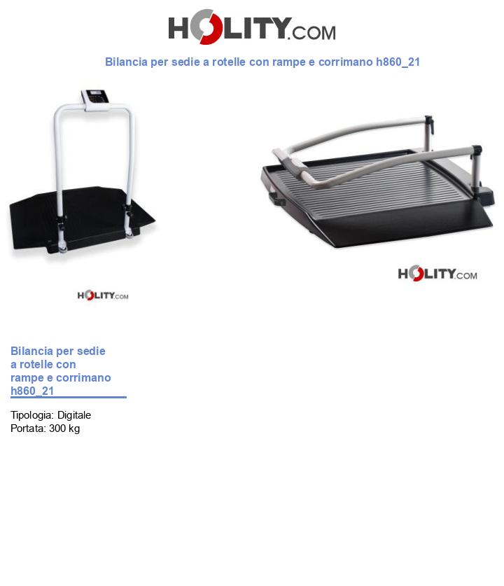 Bilancia per sedie a rotelle con rampe e corrimano h860_21