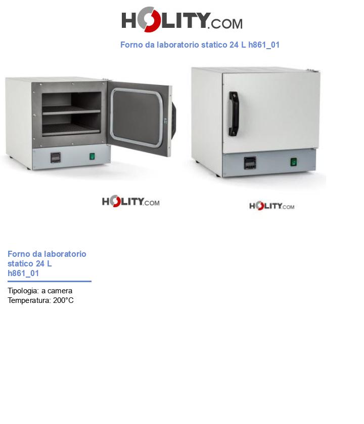 Forno da laboratorio statico 24 L h861_01