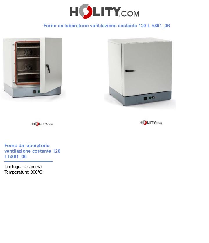 Forno da laboratorio ventilazione costante 120 L h861_06