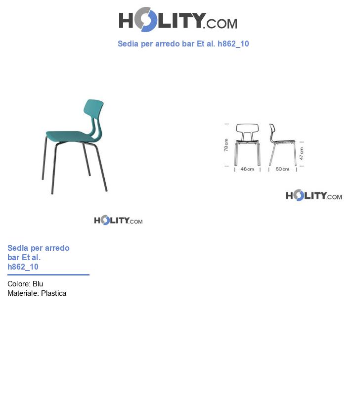 Sedia per arredo bar Et al. h862_10