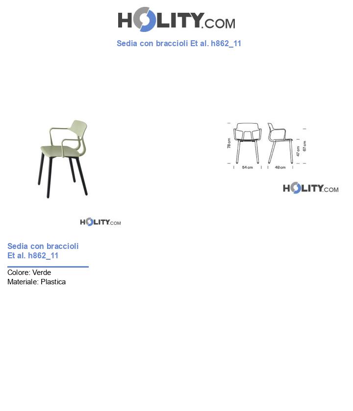 Sedia con braccioli Et al. h862_11
