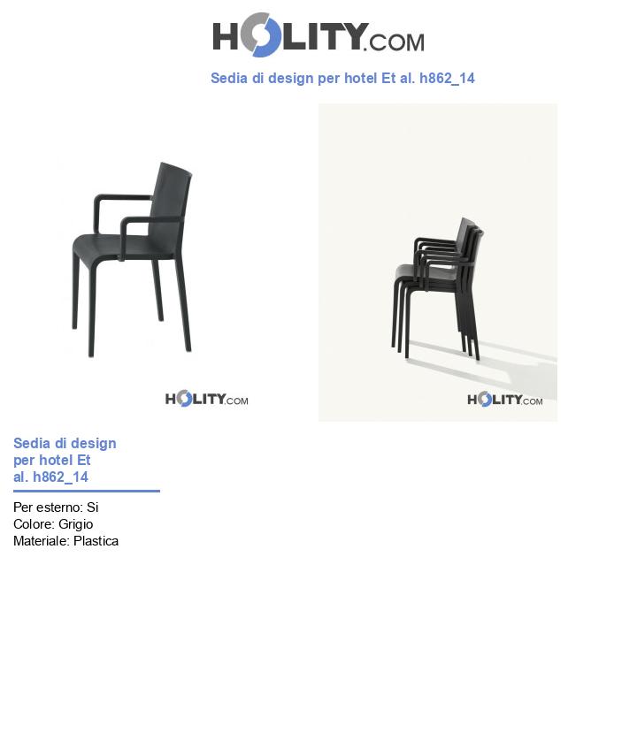 Sedia di design per hotel Et al. h862_14