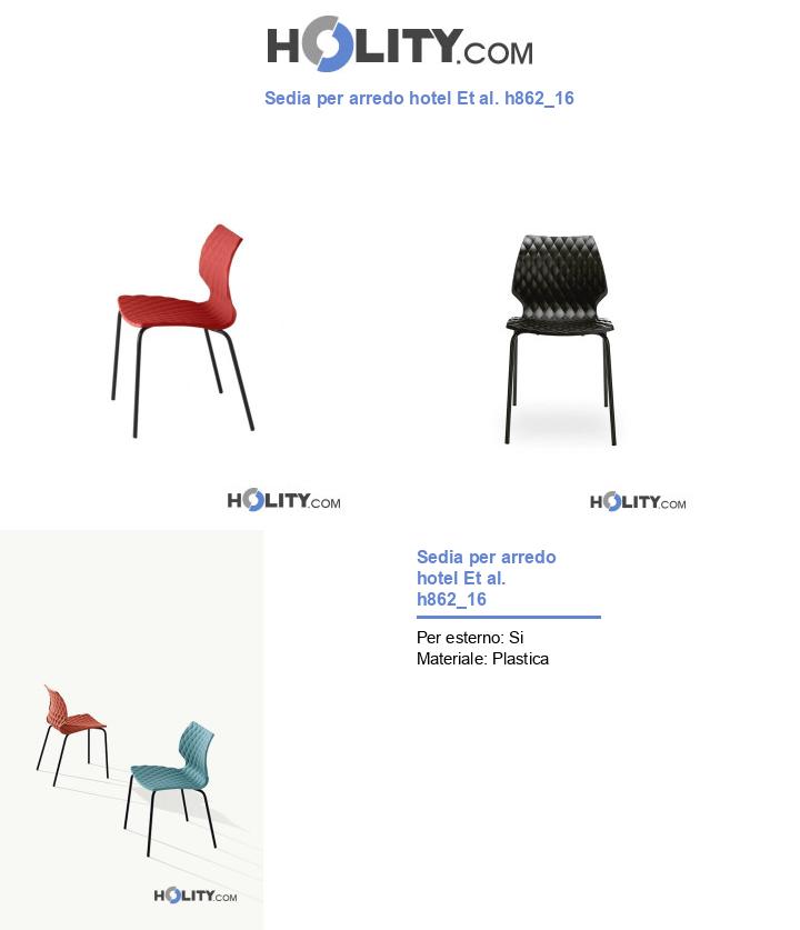 Sedia per arredo hotel Et al. h862_16