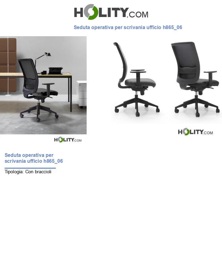 Seduta operativa per scrivania ufficio h865_06