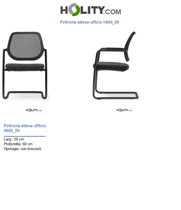 Poltrona attesa ufficio h865_09