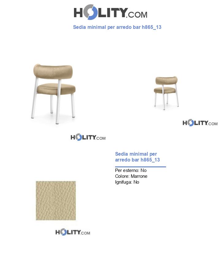 Sedia minimal per arredo bar h865_13