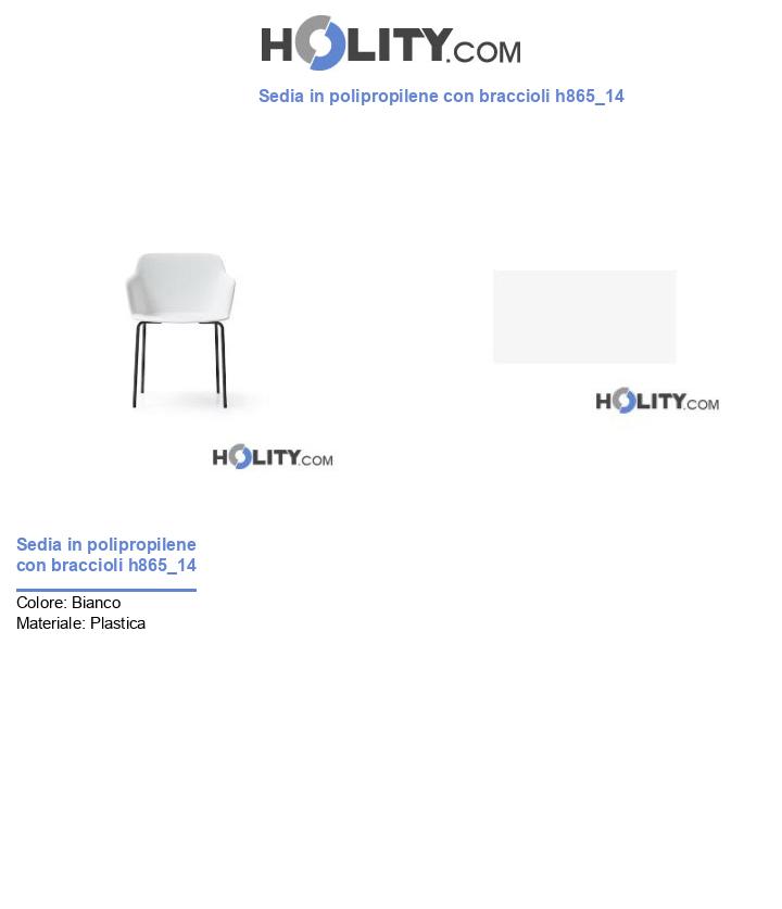Sedia in polipropilene con braccioli h865_14