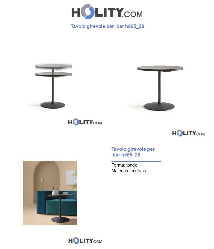Tavolo girevole per bar h865_28