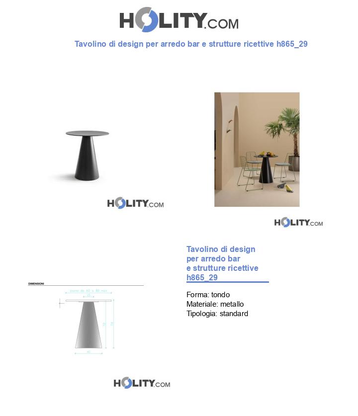 Tavolino di design per arredo bar e strutture ricettive h865_29