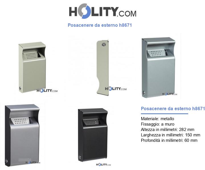 Posacenere da esterno h8671