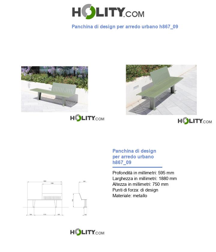 Panchina di design per arredo urbano h867_09