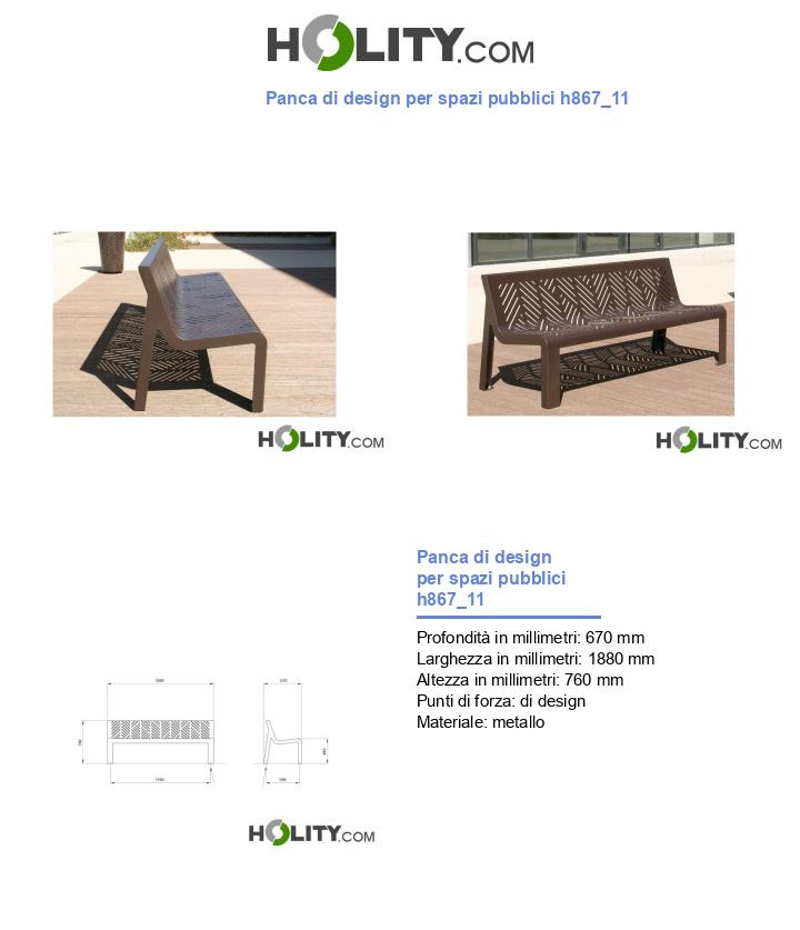 Panca di design per spazi pubblici h867_11