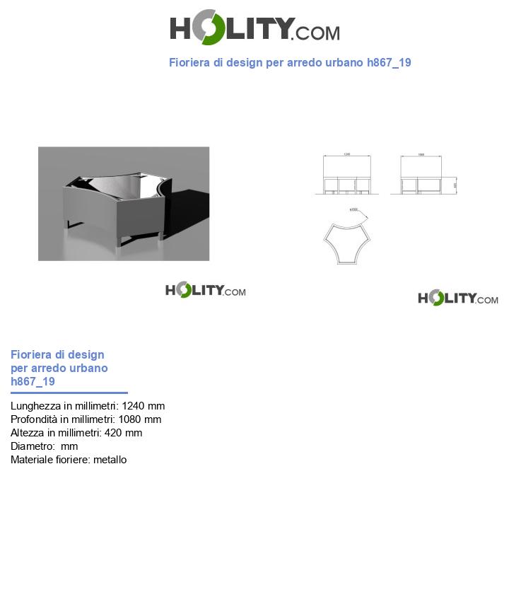 Fioriera di design per arredo urbano h867_19