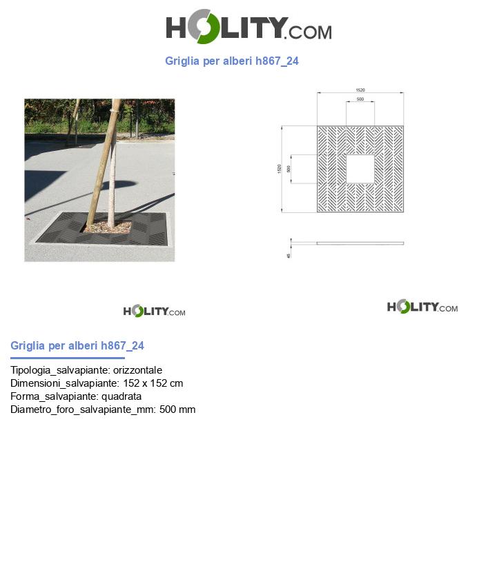 Griglia per alberi h867_24