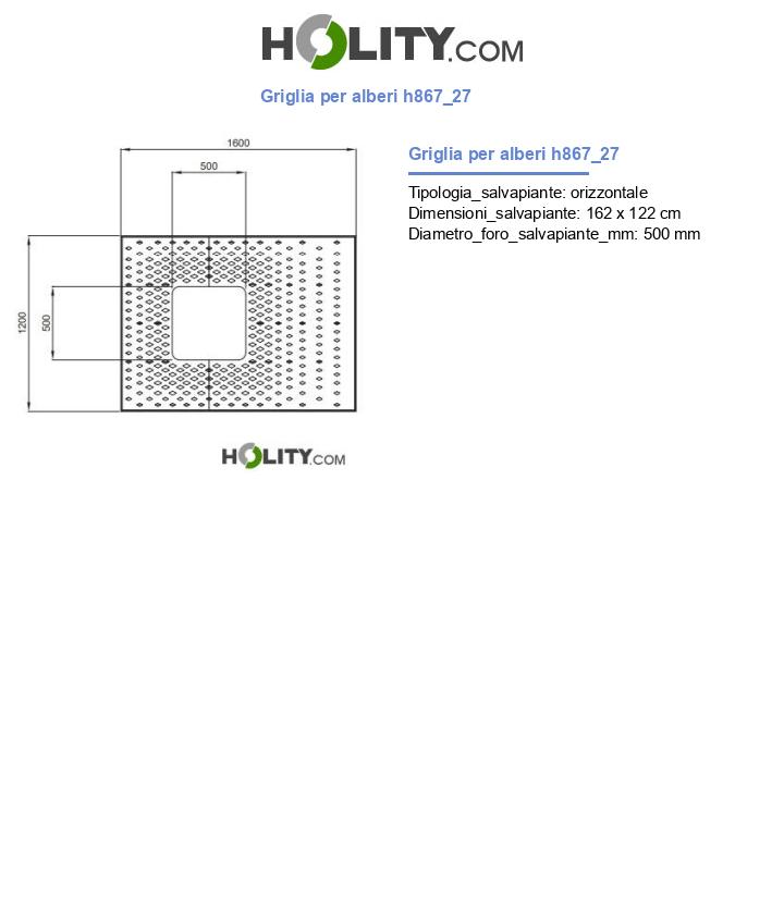 Griglia per alberi h867_27