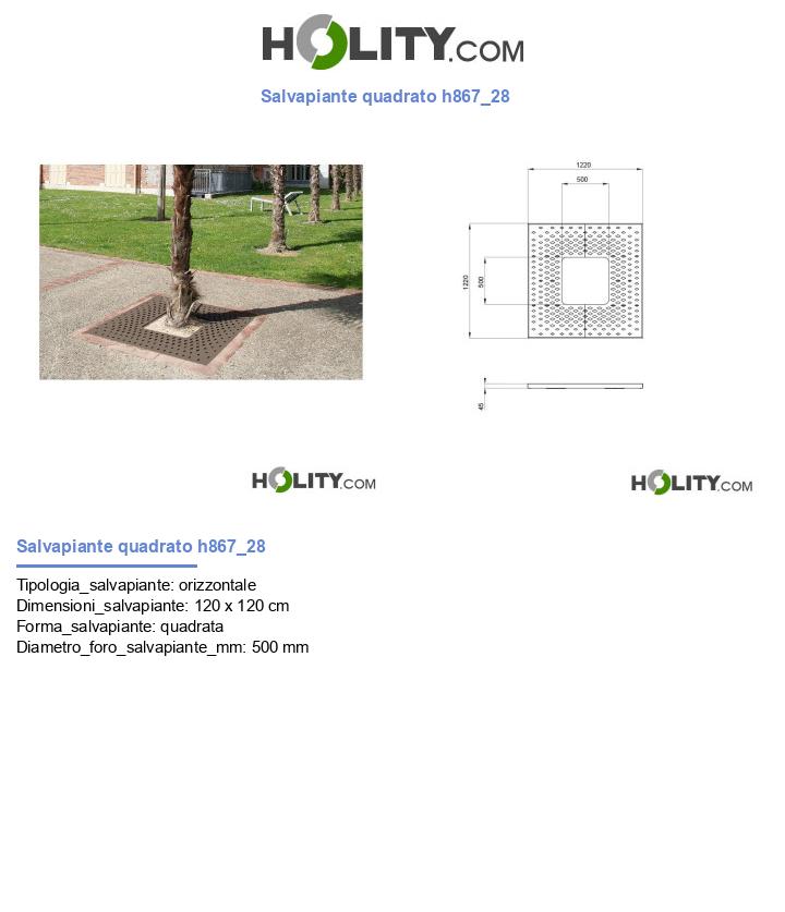 Salvapiante quadrato h867_28