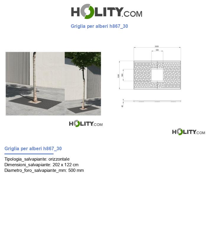 Griglia per alberi h867_30