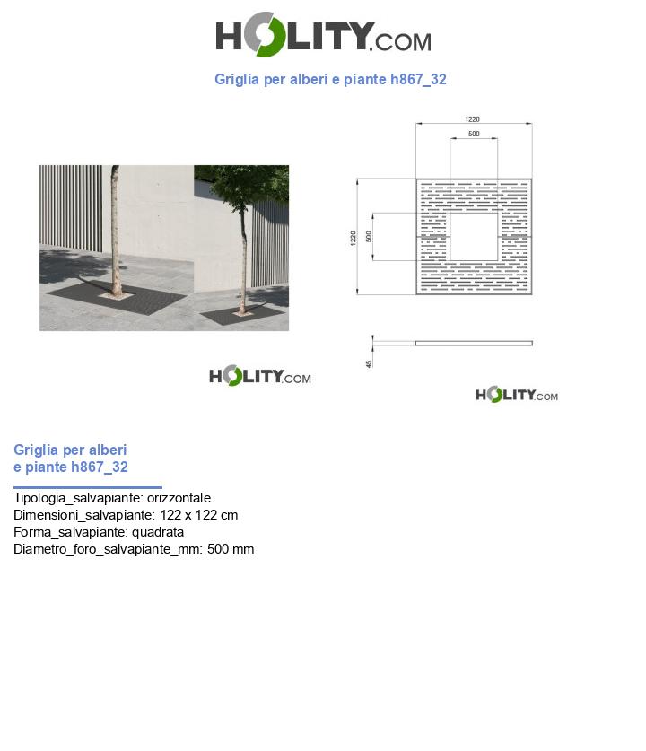 Griglia per alberi e piante h867_32