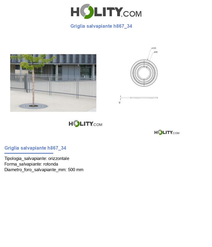 Griglia salvapiante h867_34