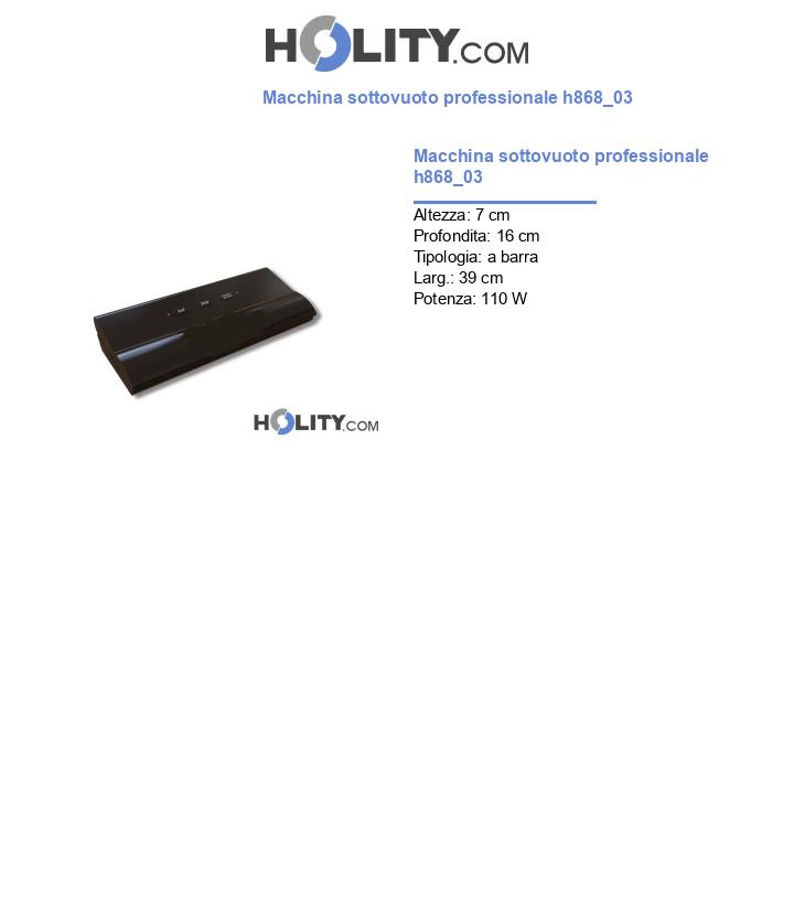 Macchina sottovuoto professionale h868_03