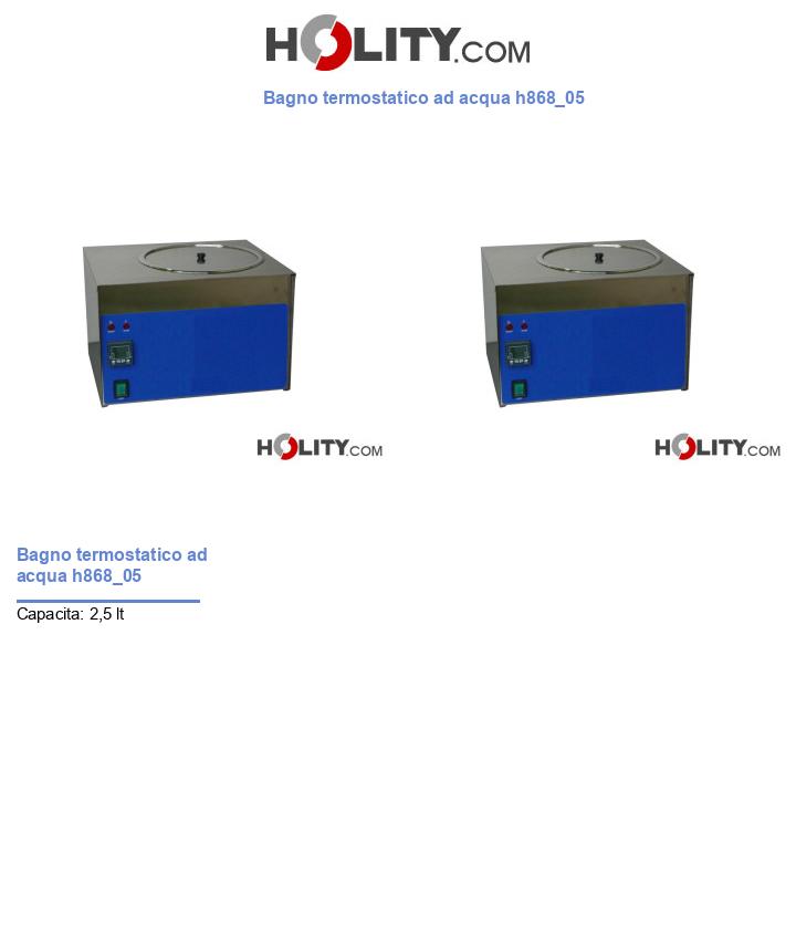Bagno termostatico ad acqua h868_05