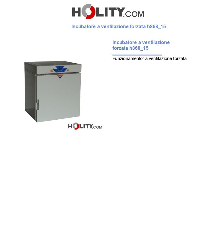 Incubatore a ventilazione forzata h868_15