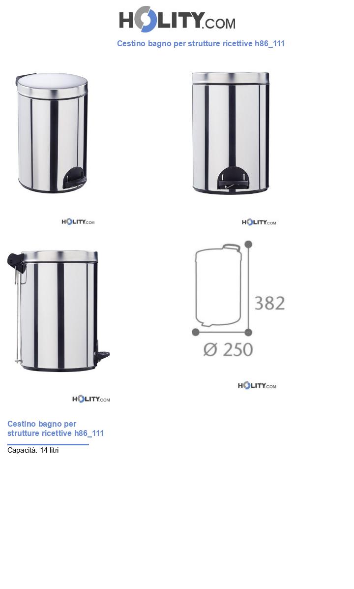 Cestino bagno per strutture ricettive h86_111