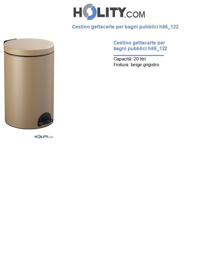 Cestino gettacarte per bagni pubblici h86_122