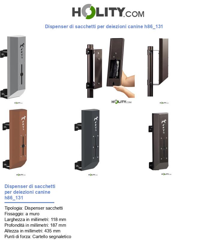 Dispenser di sacchetti per deiezioni canine h86_131