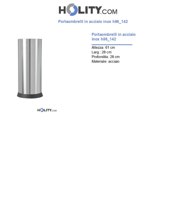 Portaombrelli in acciaio inox h86_142