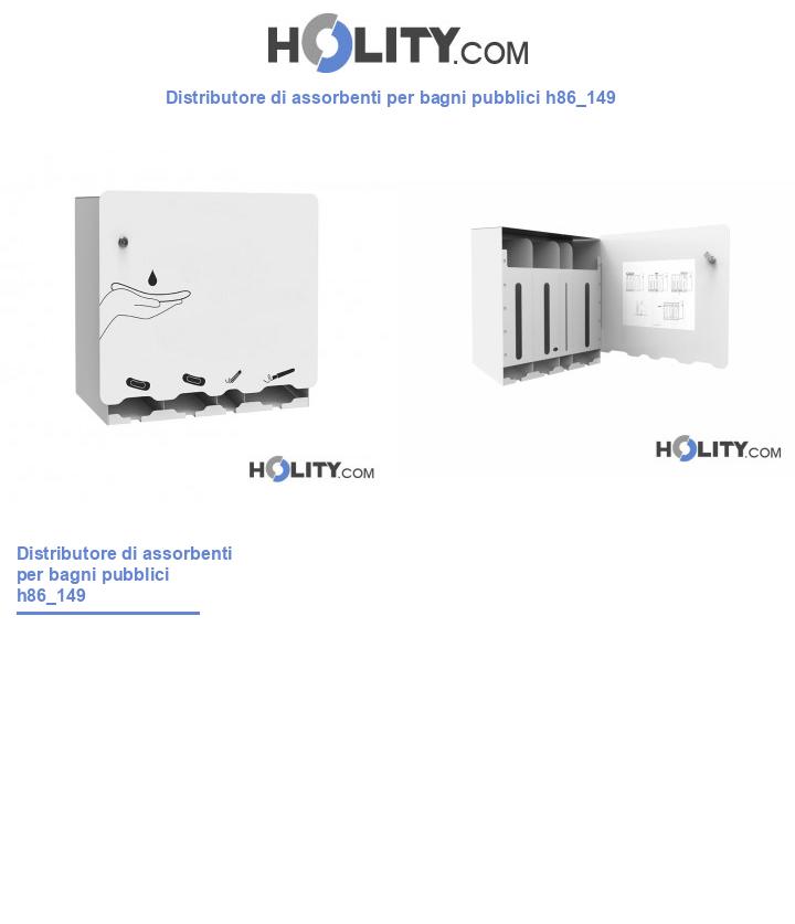 Distributore di assorbenti per bagni pubblici h86_149