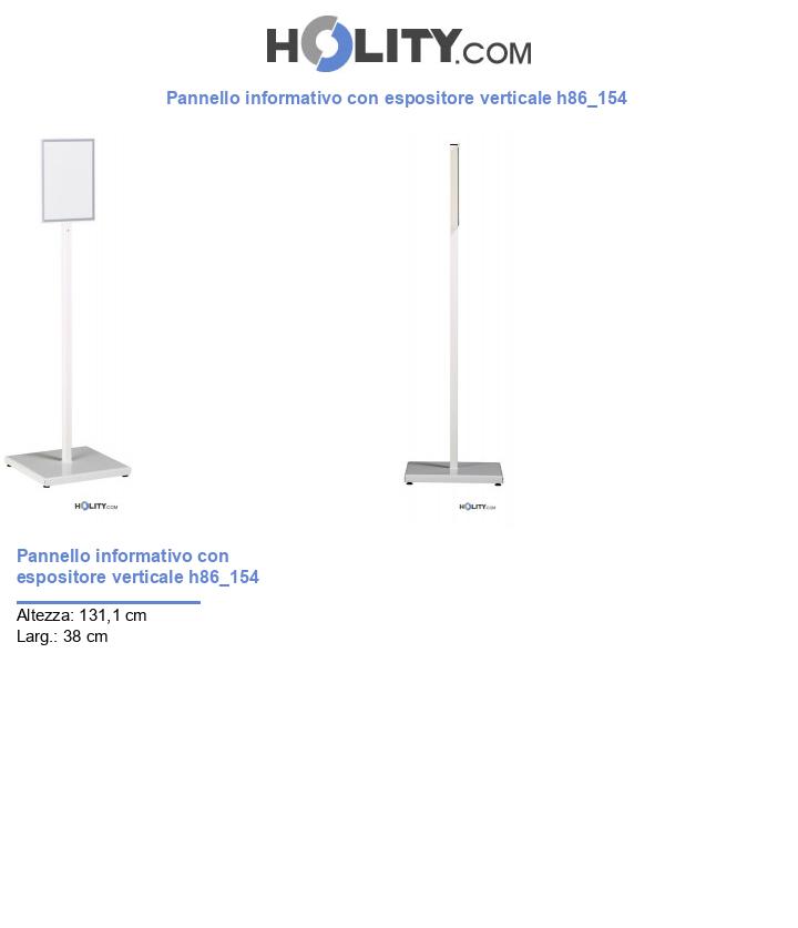 Pannello informativo con espositore verticale h86_154