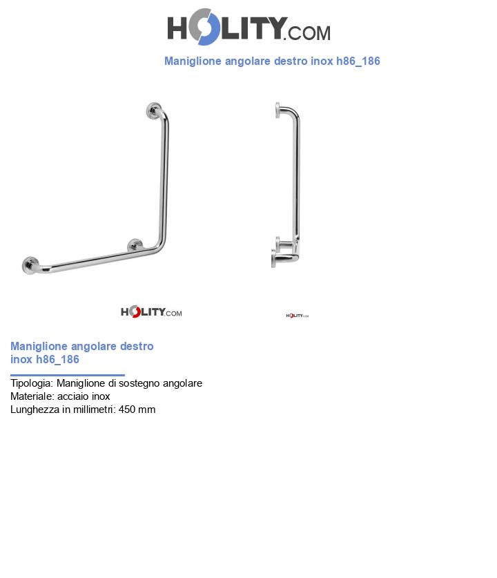 Maniglione angolare destro inox h86_186