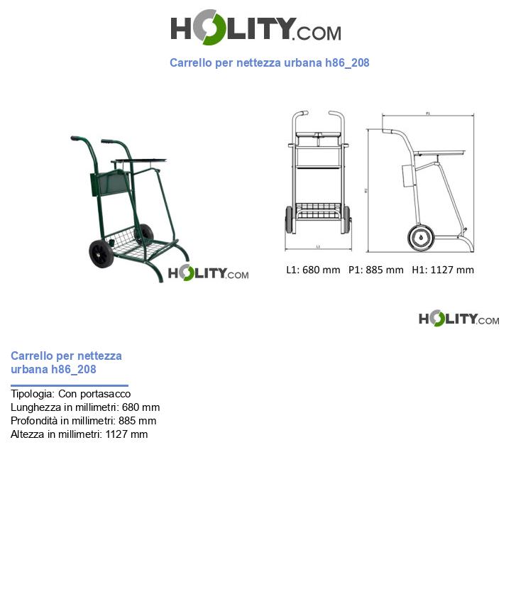 Carrello per nettezza urbana h86_208